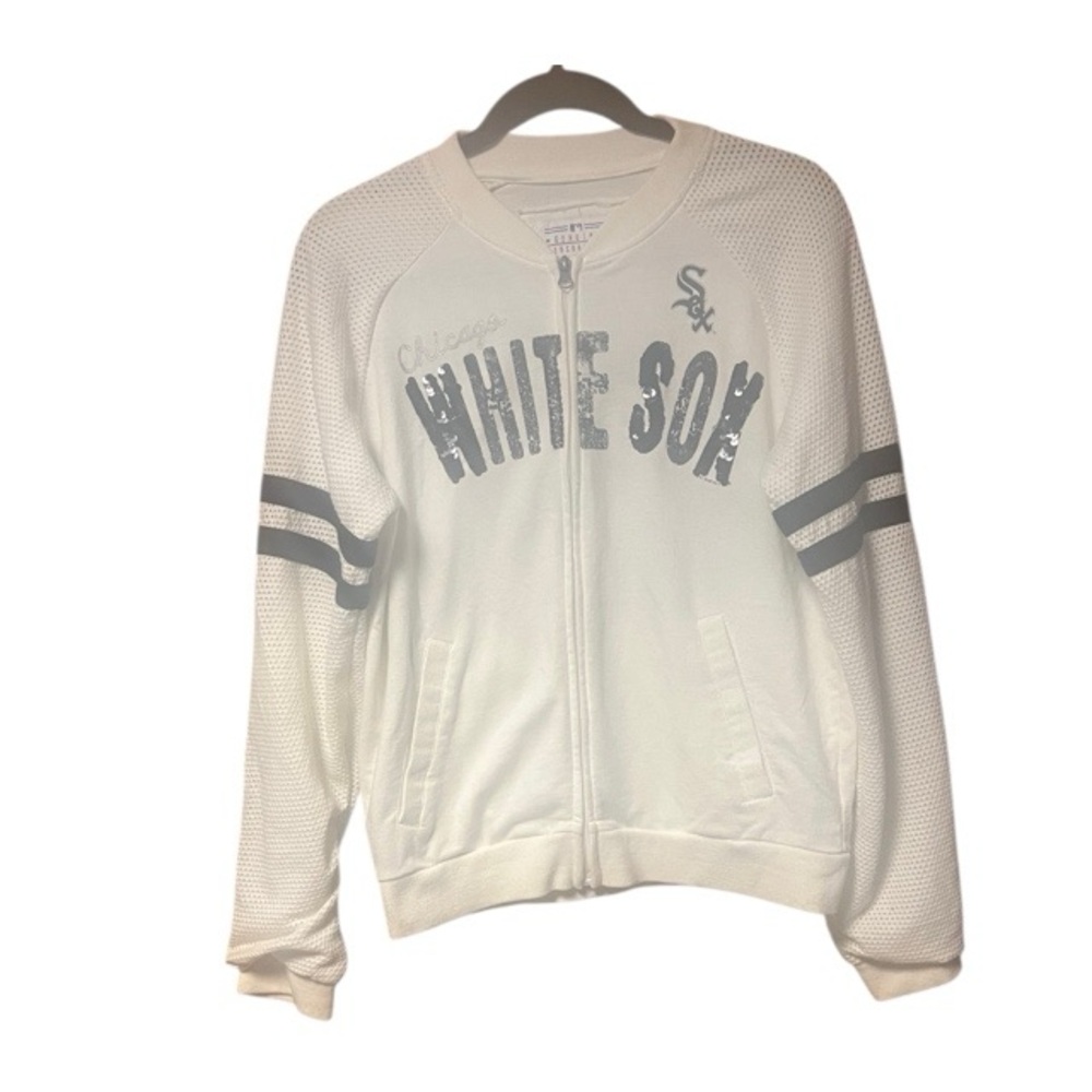 MLB G111 4 Her‎ By Carl Banks Chicago White Sox Full Zip Track Jacket
